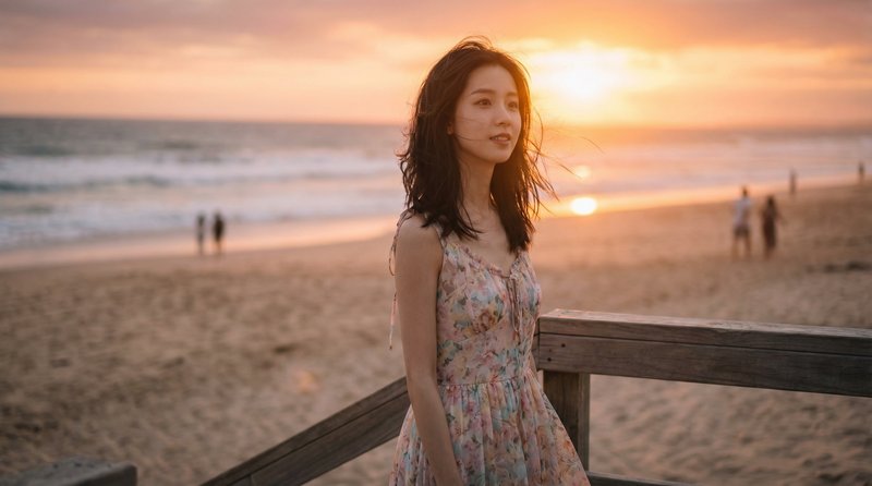 母狗旅行视频：海边日落浪漫旅拍